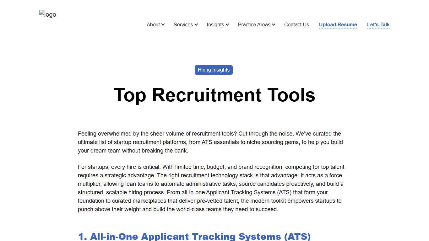 Top Startup Recruitment Tools: Build Your 2026 Hiring Stack